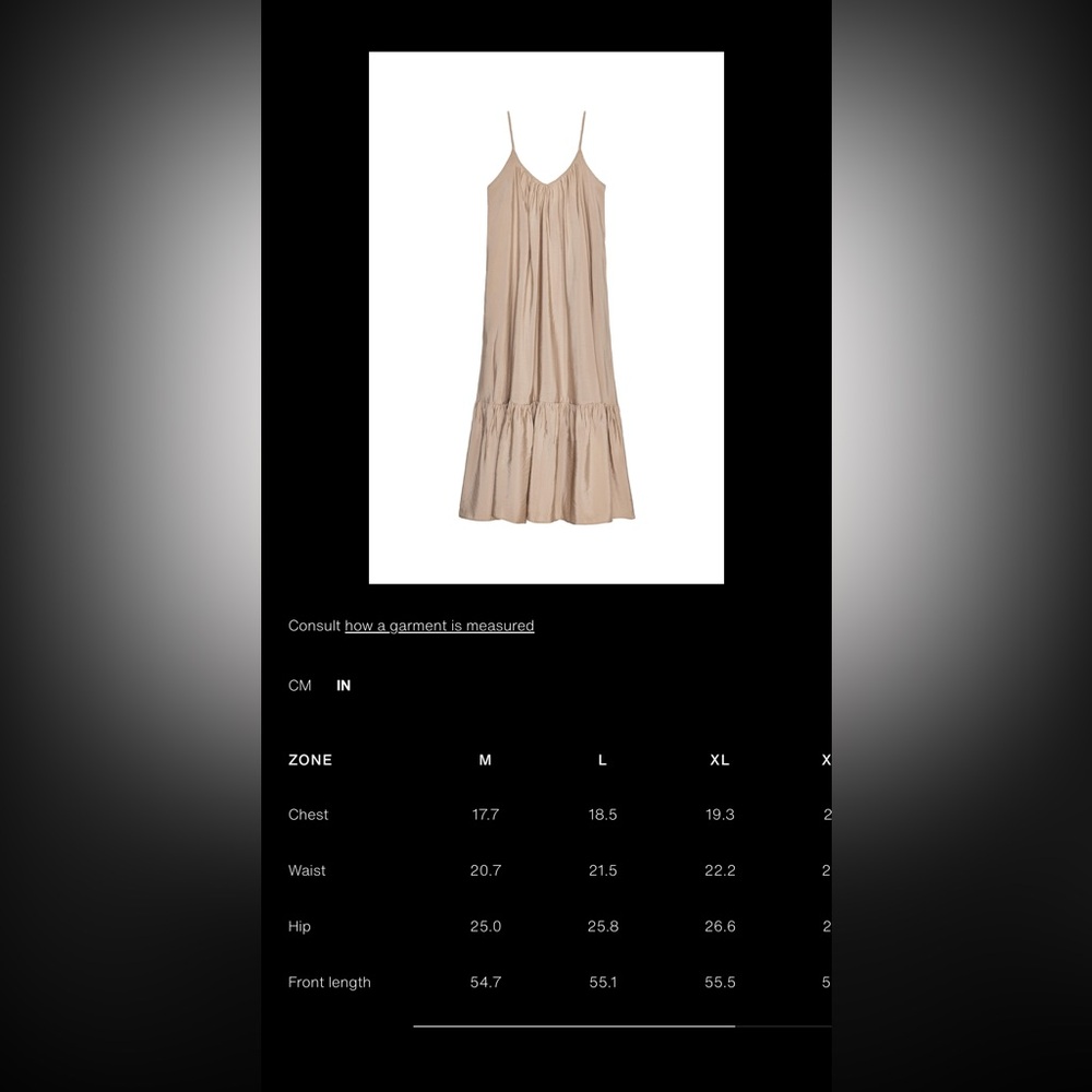 ZARA Flowy Midi Dress in Stone! - Picture 7 of 7